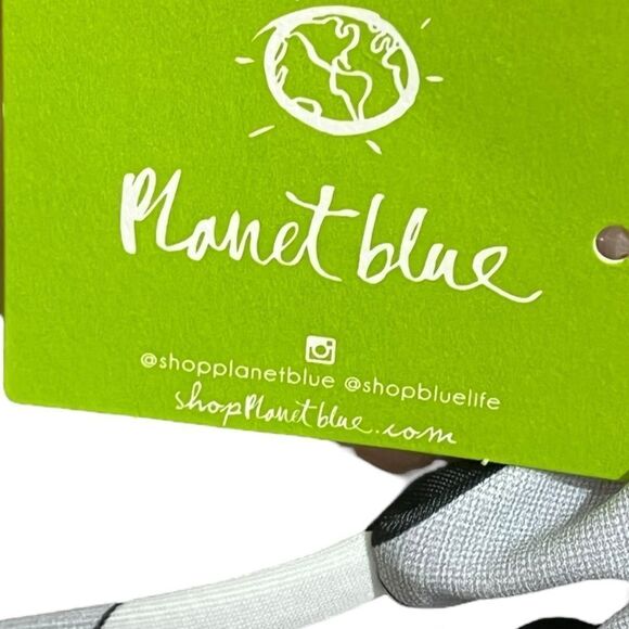 Planet Blue “Storm” Black And White Checkered Reversible Bikini Top, Size M, NWT - Picture 6 of 8